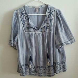 PRICE FIRM. Embroidered Blouse